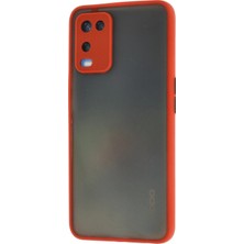 Kayem Kay  Oppo A54 4g Kılıf Montreal Silikon Kapak - Kırmızı 56487