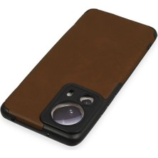 Bg Arzenis Arzenis  Xiaomi Mi 13 Lite Kılıf Loop Deri Silikon - Kahverengi 9968547