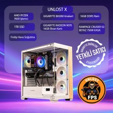 Tebilon Amd Ryzen 7600-GIGABYTE Radeon RX9070 16GB-GIGABYTE B650M-16GB-1TB Ssd-Oem Paket