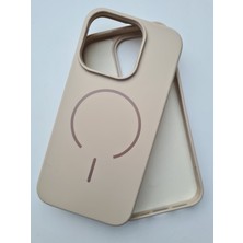 iPhone 15 Pro Magsafe ile Uyumlu Yumuşak Soft Mükemmel Manyetik Esnek Lansman Silikon Kılıf