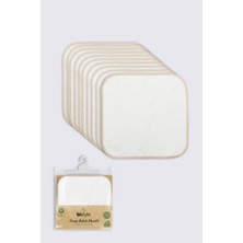 Platin Store Pilatin Organik 20X20 10'lu Penye Mendil 90102 Ekru Zeyd