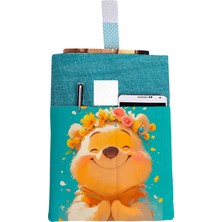 Hrs Desenli Yıkanabilir Cepli Kitap Kılıfı 20 x 25 cm Çok Amaçlı Çanta Book Cover