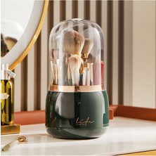 UltraMint Dönen Çok Bölmeli Masaüstü Makyaj ve Kozmetik Organizer Kutusu