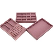 UltraMint Şık Çekmece Içi Üçlü Takım: Yüzük, Küpe ve Kolye Seti