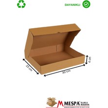 Meşpa Ambalaj 30X15X4 cm Pide ve Lahmacun Kutusu – Dayanıklı Karton