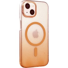 Bg Arzenis Arzenis  Apple iPhone 14 Glossy Magsafe Kapak - Turuncu 9968547
