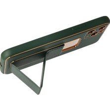 Bg Arzenis Arzenis  iPhone 11 Pro Kılıf Coco Deri Standlı Kapak - Yeşil 9968547