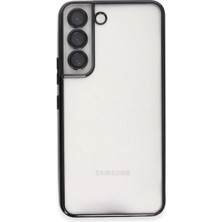 Kayem Kay  Samsung Galaxy S22 Kılıf Razer Lensli Silikon - Siyah 56487