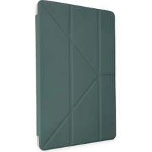 Platin Store Pilatin  iPad Air 4 10.9 Kılıf Kalemlikli Mars Tablet Kılıfı - Koyu Yeşil Zeyd