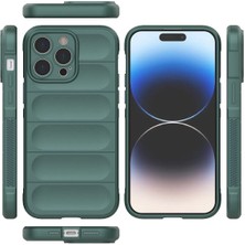 Bg Arzenis Arzenis  iPhone 14 Pro Kılıf Optimum Silikon - Koyu Yeşil 9968547