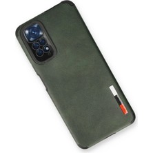 Bg Arzenis Arzenis  Xiaomi Redmi Note 11 Kılıf Loop Deri Silikon - Yeşil 9968547