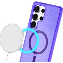 Bg Arzenis Arzenis  Samsung Galaxy S23 Ultra Kılıf Star Magsafe Kapak - Mor 9968547