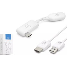 Nodar Hadron HDX1390 Type-C To Hdmı – Type-C’den Hdmı’a Kablosuz Görüntü & Ses Aktarım Seti Beyaz