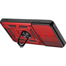 Bg Arzenis Arzenis  Vivo V30 Lite 4g Pars Lens Yüzüklü Silikon - Kırmızı 9968547