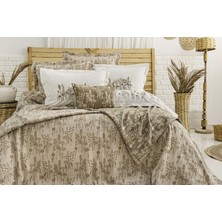 Calantha Home Collection Valencia 8 Parça Çift Kişilik Çeyiz Seti Kahverengi 240 x 260 cm