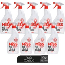Miss Yağ Çözücü Spreyli 750 ml x 9