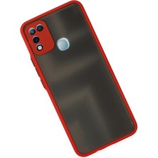 Kayem Kay  Infinix Hot 10 Play Kılıf Montreal Silikon Kapak - Kırmızı 56487