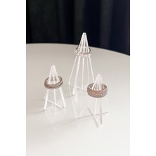 UltraMint 3’lü Akrilik Yüzük Tutucu, Şık ve Kullanışlı Organizer Standı