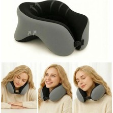 Chaprin Boyun & Baş Destekli Seyahat Yastığı – Uçak, Araba ve Ev Kullanımı Için Taşınabilir