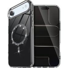 Rdbydn Newface Apple Iphone 17 Air Live Diamond Magsafe Kapak - Siyah