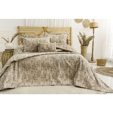 Calantha Home Collection Valencia 4 Parça Çift Kişilik Yatak Örtüsü Seti Kahverengi 240 x 260 cm