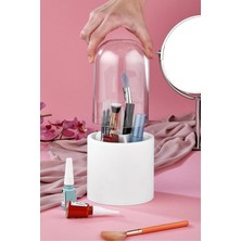 UltraMint Şeffaf Kozmetik Düzenleyici ve Makyaj Fırçası Organizer Kutusu