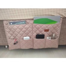 UltraMint Yatak Yanı Düzenleyici Bej Kapitone, Pratik ve Şık Organizer