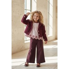 Mnk Baby & Kids Kız Çocuk Kaşe Ceketli Takım M00799