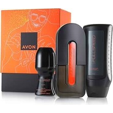 Avon Full Speed Erkek Parfüm Edt +Roll On+ Saç Vücut Şampuanı Özel Kutulu Set