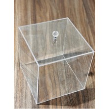 UltraMint 20X20 cm Şeffaf Lazer Kesim Çeyiz ve Takı Organizer Kutusu