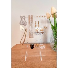 UltraMint Şeffaf Pleksi Takı Düzeni, Kolye, Küpe ve Yüzük Organizeri