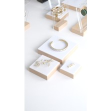 UltraMint Ahşap ve Pleksi Blok Takı Vitrin Seti, Fuar Sunum Standı, Şık Sergileme