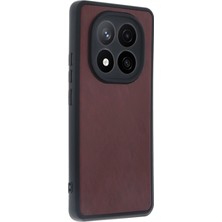 Kayem Kay  Xiaomi Redmi Note 14 Pro 5g Kılıf Aras Deri Kapak - Bordo 56487