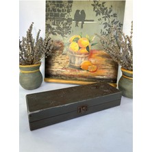 UltraMint Ahşap Organizer Takı Kutusu, Bıçak ve Saat Düzenleyici, Hediye Kutusu