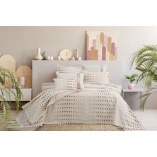 Calantha Home Collection Loren 8 Parça Çift Kişilik Çeyiz Seti Ekru 240 x 260 cm