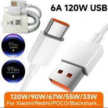 Mikrozen Max 120W Mi Turbo Kablo Saniye Göstergeli 6A Type-C KABLO01