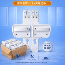 Life360 Bariyerli Kapı Kolu | Çocuk Güvenlikli | Okul ve Kreşler Için | 12’li Kurumsal Set | Kırılmaz Beyaz