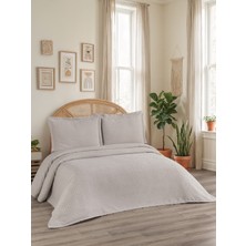 Calantha Home Collection Reyna 3 Parça Çift Kişilik Pike Takımı Bej 240 x 260 cm