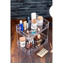 UltraMint Çift Katlı Çok Amaçlı Düzenleyici, Makyaj ve Ofis Eşyası Organizatörü