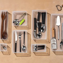 UltraMint 5'li Çekmece Içi Şeffaf Düzenleyici Set, Takı ve Makyaj Organizeri