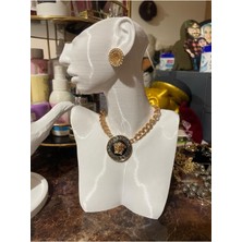 UltraMint Şık Takı Organizer Manken Teşhir Standı, 20CM, Kolye, Yüzük, Makyaj Için