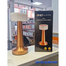 End Elektrik 8436 Akasya Şarjlı Masa Lambası 3 Seviye Işık Modu