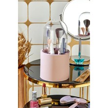 UltraMint Şık Rose Gold Daisy Çok Bölmeli Makyaj ve Fırça Organizeri