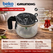 Beko cm 8058 I Çay Makinesi Demlik Cam Sürahi Karaf
