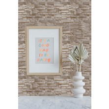 Golden DUVAR KAĞIDI - BORDÜR Mermer Taş Duvar Desen Nonwoven 5,2m² Modern Silinebilir Duvar Kağıdı