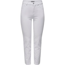 Only Kadın Yüksel Bel Beyaz Kot Pantolon - 15292435