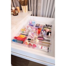 UltraMint 24'lü Şeffaf Çekmece Içi Makyaj ve Takı Organizer Seti