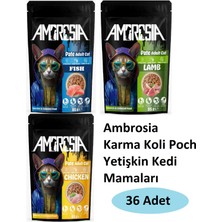 Ambrosia Poch Karma Koli Yetişkin Kedi Maması 36 Adet 03