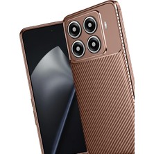 Kayem Kay  Xiaomi Mi 15T Pro Auto Focus Karbon Kapak - Kahverengi 56487