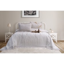 Calantha Home Collection Marin 3 Parça Çift Kişilik Pike Takımı Ekru 240 x 260 cm